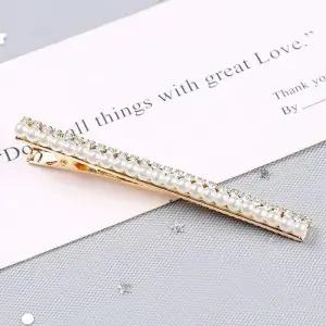 헤어핀 헤어악세사리 투라인큐빅진주핀 똑딱핀 머리핀 진주핀 헤어악세