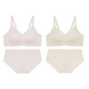 [게스언더웨어](센텀시티점)(2종택1)메쉬 쟈카드 프리컷 노와이어브라+팬티세트(GEWBR641/PT641)