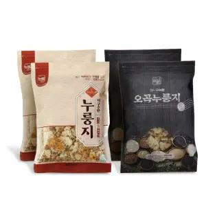 미식본가 더 구수한 누룽지 식사대용 오곡 파로 누룽지과자 스낵 4팩
