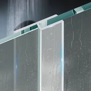 유리문 샤워부스 물막이 쫄대 프로파일 투명 PVC 220cm