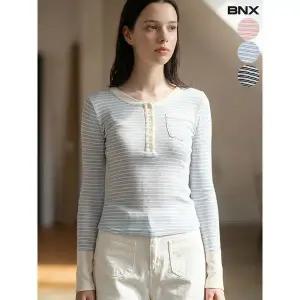 [BNX]여성 소프트 터치 라운드 단추 니트_P417366669