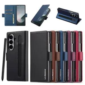 갤럭시Z폴드 7 6 5 4 3 가죽 카드 지갑 펜 수납 다이어리 케이스