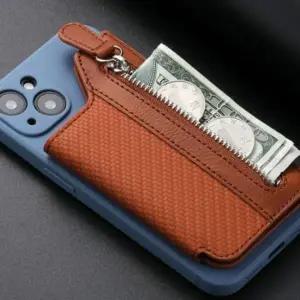 핸드폰 부착형 폰지갑 수납 접이식 가죽 카드 폰지갑 가죽폰지갑 휴대폰지갑 폰카드지갑