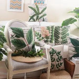 별별 그리너리 쿠션커버로 패브릭 소재의 소파 쿠션커버