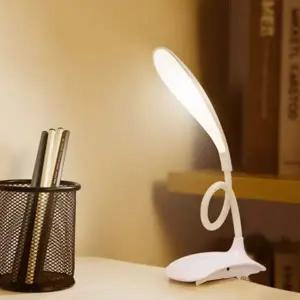 책상 조명 클립 독서 취침등 집게형 스탠드 각도 무드등 캠핑용 사무실 미끄럼 휴대용 충전식 컴퓨터