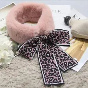 [패션] 여성 리본 쁘띠 퍼머플러 1P 겨울 목도리 패턴 보온