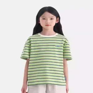 [아웃도어 프로덕츠 키즈]에센셜 스트라이프 반팔티셔츠 (그린) OD262ISS01_GRN