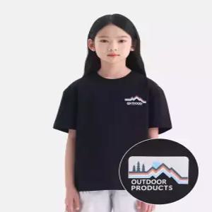 [아웃도어 프로덕츠 키즈]에센셜 파노라마 반팔티셔츠 (블랙) OD262ISS04_BLK