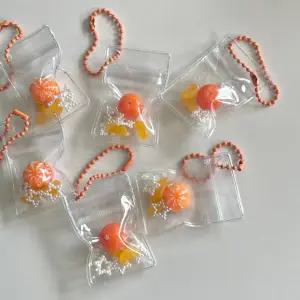 귤 오렌지 한라봉 제주도 과일 파우치 별 DIY 열쇠고리 폰줄 가방꾸미기 포인트 소품샵