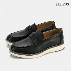빌리버스 남성 데일리 심플 정장화 이지핏 슬립온 로퍼 라운드토 무광 구두 BM561