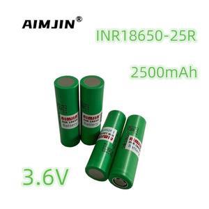 삼성 INR 18650 25R 용 18650 배터리, 리튬 이온 배터리, 교체 외장 배터리, 3.6V, 2500mAh, 10PCs