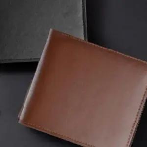 [패션] 슬림 클래식 직장인 남성 무지 선물 가죽 반지갑 미니 수납