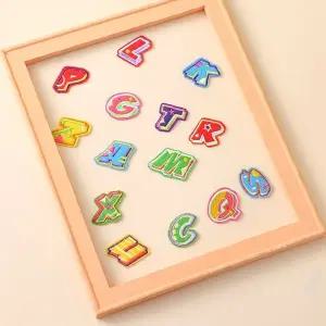 열전사패치 빈티지패치 자수작품 DIY 옷수선 자수스티커 스티커 알파벳 이니셜 장식