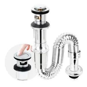 자동팝업 아이트랩 물마개 하수구폽업 세면대배수구