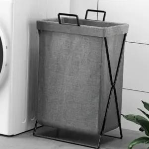빨래 바구니 튼튼한 스탠딩 대용량 접이식 세탁 바구니 수납함 욕실 정리용