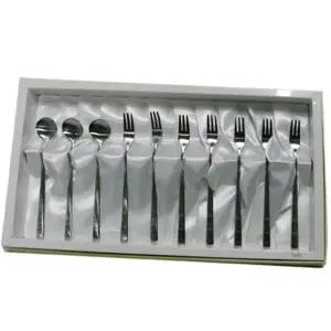 디저트 포크 모던 커트러리 주방용 스테인리스 포크 식사용 테이블웨어 티스푼 10p 레이저 다용도 과일