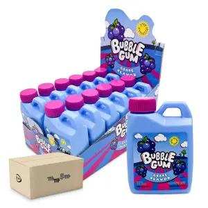 가루 버블 껌 포도향 55g x 12개 (1박스 -9통) 추억의 간식
