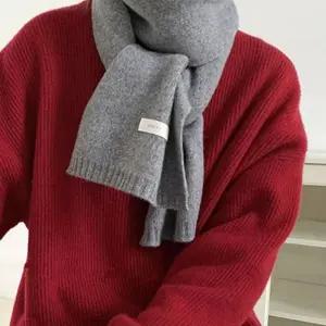 (다올)겨울 머플러 무지 뜨개 니트 패션 아이템 데이트룩