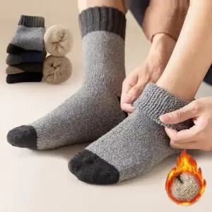 남성 도톰 컴포트 부클 보온양말 ELY-2072