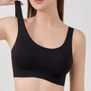 시원한 쿨링 심리스브라 옆살 정리 넓은 어깨끈 일체형 기본캡 여름 속옷