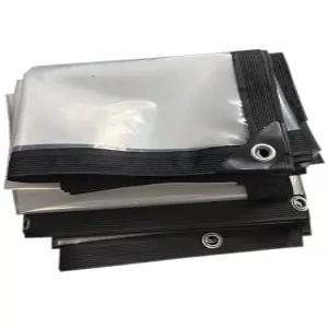 두꺼운비닐 투명 방수 천막 대형 우풍 덮개 창문 차양막 캐노피 방풍 베란다커튼 야외 실외