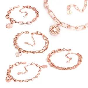 14Kgp 로즈골드 큐빅 볼드 체인 패션팔찌 5종 택1