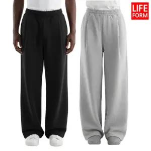 라이프폼 400g 고밀도 오버핏 와이드 원턱 트레이닝 팬츠 바지 남성 여성