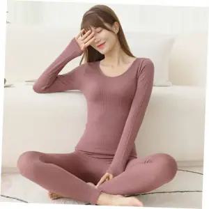 발열내의 골지 발열 내의 상하 여성 기모 히트텍 내복 세트