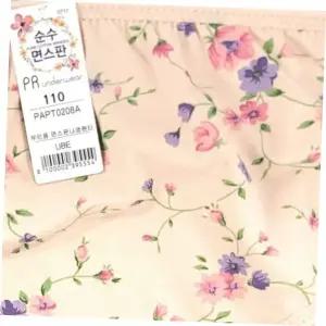 면스판팬티 팬티공장 국산 스판 빅사이즈 팬티 면 꽃무늬