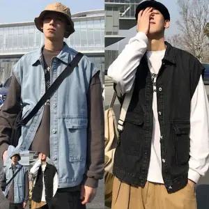 봄조끼 남자 데일리 청조끼 데님베스트 DS-AL655