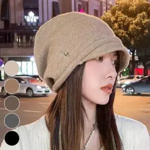 [패션] 여자 비니 긴머리 모자 니트