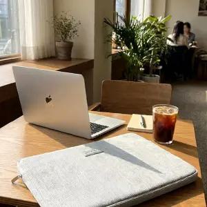 맥북파우치 아이패드파우치 휴대용노트북케이스 웨이브 노트북슬리브 퀼팅 STSL 14