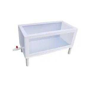 대형 구피 투명 키우기 어항 배수 케이스 스탠드형 수족관