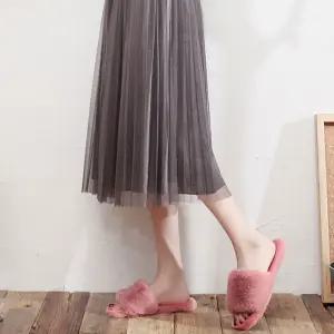 여성 보들 슬리퍼 겨울 실내화 사무실 학교 캐주얼 Yam3+4bcq