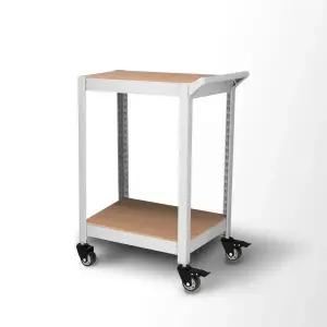 아트박스/스피드랙 홈던트하우스 트롤리 카트 바퀴선반 2단500x400x750