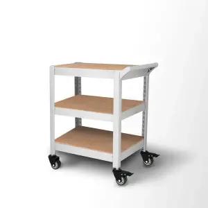 아트박스/스피드랙 홈던트하우스 트롤리 카트 바퀴선반 3단500x400x600