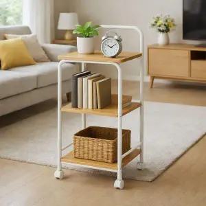 아트박스/가구느낌 라파 선반 3단 수납 진열장 다용도 500