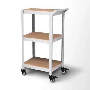 아트박스/스피드랙 홈던트하우스 트롤리 카트 바퀴선반 3단500x400x900