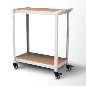 아트박스/스피드랙 홈던트하우스 트롤리 카트 바퀴선반 2단700x400x900