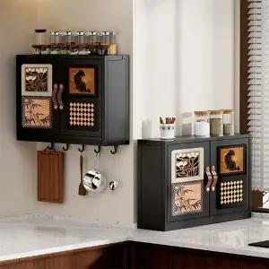 레트로 주방 욕실 거실 틈새 코너 수납장 수납 선반
