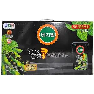 정식품 베지밀 검은콩 고칼슘 두유 파우치 190ml x 15개 (한박스)