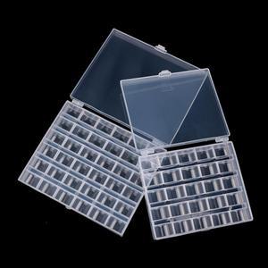 보빈 박스 보관 스풀 케이스 재봉틀  플라스틱 투명 거치대 스핀들 36 슬롯  실 저장