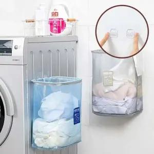 빨래바구니 벽걸이 보관함 접이식 세탁 라탄 바구니