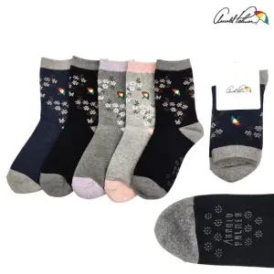 아놀드파마 여성 중목양말 미끄럼방지 플라워 꽃무늬 삭스 5켤레 세트