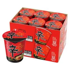 농심 신라면 소컵 65g 12개