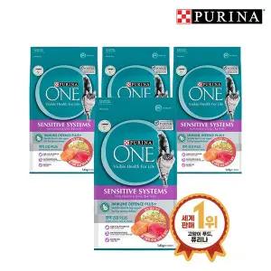 [퓨리나]원캣 성묘용 장과 피부 건강 1.4kg 4개