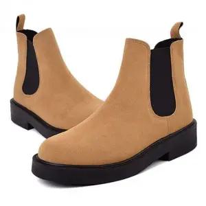 남자 앵클부츠 캐주얼 신발 구두 브라운