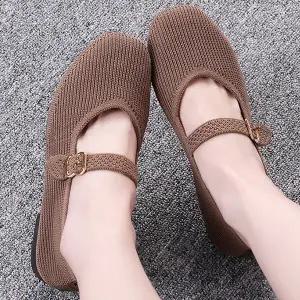 더힐슈즈 니트 메리제인 여성여자 구두 단화 로퍼 플랫슈즈 2.3cm sjsz-mk-184