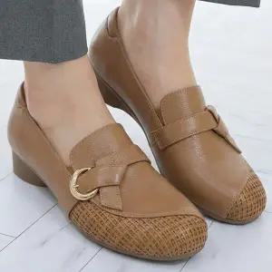 더힐슈즈 가죽 여성여자 구두 정장화 단화 로퍼 플랫슈즈 4.5cm sjpe+p564