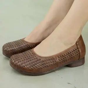 더힐슈즈 가죽 여성여자 구두 정장화 단화 로퍼 플랫슈즈 3.5cm sjpe-s-2031